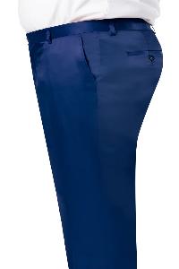 Shiny Dress Pants Royal - Sharkskin Pant For Men - Sateen Pants