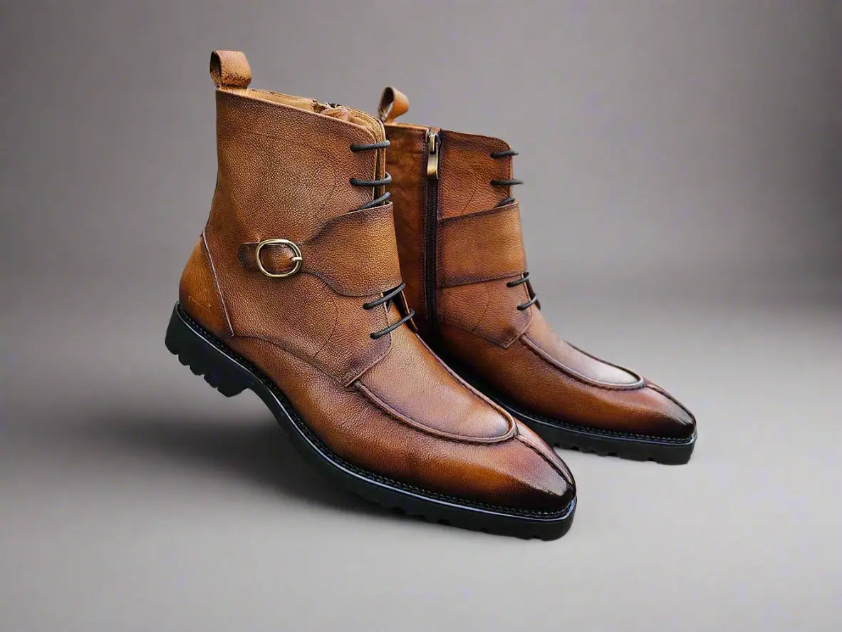 Carrucci Rugged Split Toe Lace-up Boot - 7.5