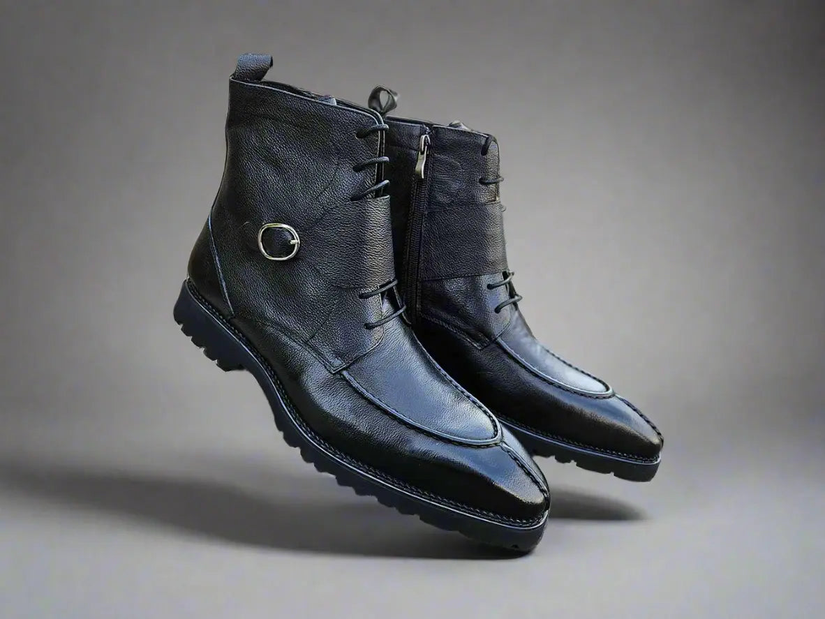 Carrucci Rugged Split Toe Lace-up Boot - 7.5