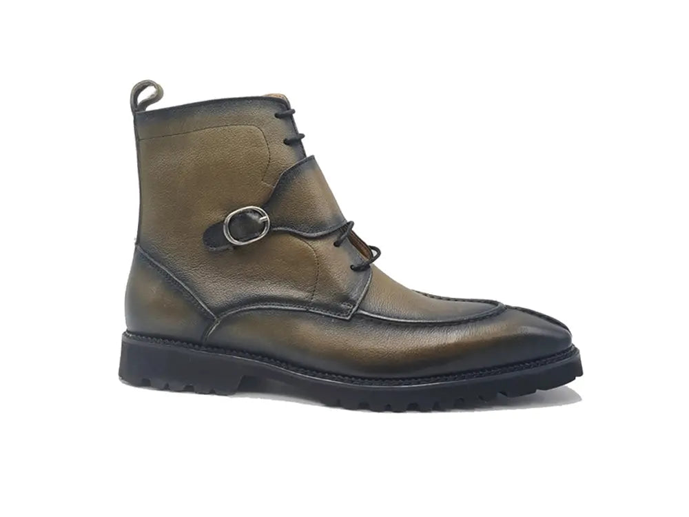 Carrucci Rugged Split Toe Lace-up Boot - 7.5