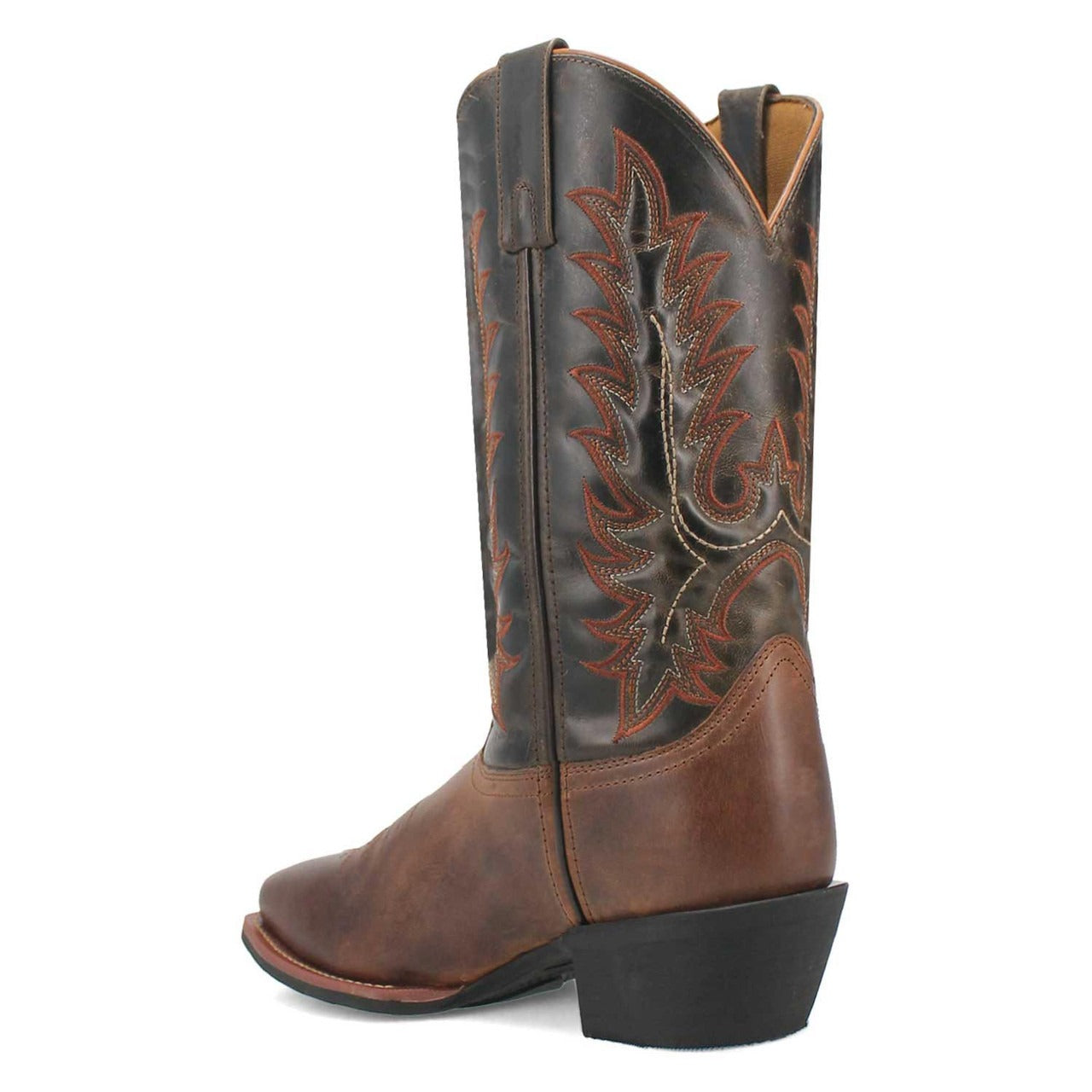 Laredo Kent 12" Shaft Rust/Olive Cowboy Square Toe Leather Boot - 8D