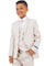 "Perry Ellis Boy's Vested Wedding Suit - Tan Color"