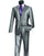 Mens Grey Suits Mens Modern Fit Shiny Sharkskin homecoming Suits in Silver Grey