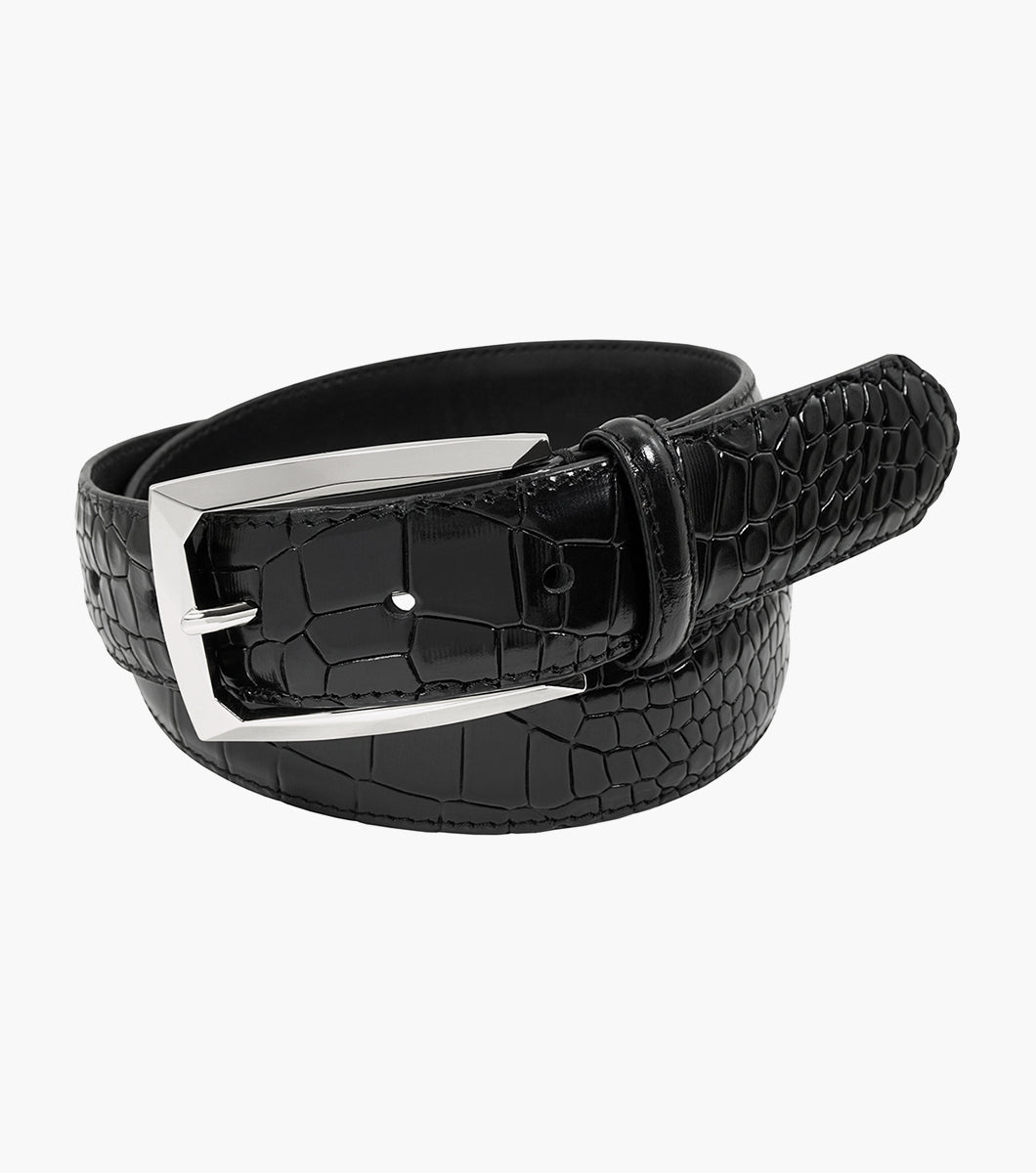 Stacy Adams Ozzie Croc Emboss Belt by Stacy Adams Shoes - 32