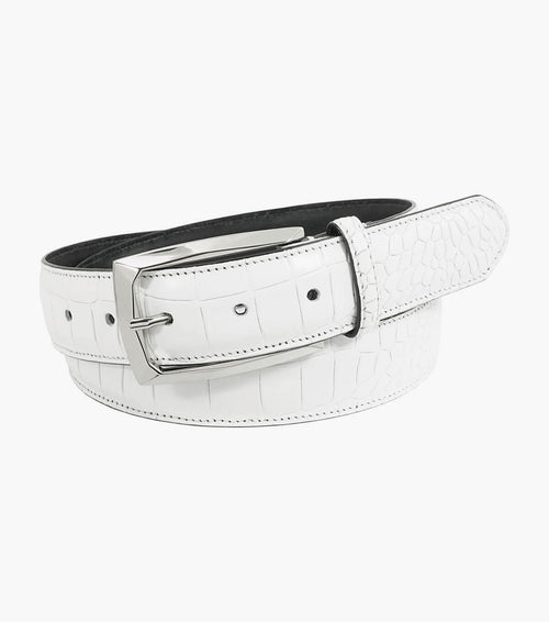 Stacy Adams Ozzie Croc Emboss Belt by Stacy Adams Shoes