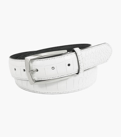 Stacy Adams Ozzie Croc Emboss Belt by Stacy Adams Shoes