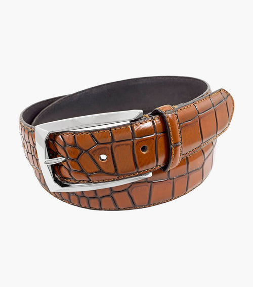 Stacy Adams Ozzie Croc Emboss Belt by Stacy Adams Shoes