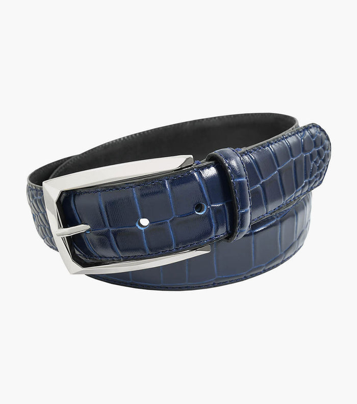 Stacy Adams Ozzie Croc Emboss Belt by Stacy Adams Shoes
