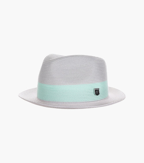 CALEM FEDORA Poly Braid Pinch Front Hat