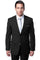Cheap Priced Suit- Men's Basic 2 Button Slim Fit Wedding  Black Suit