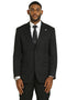 Men's Stacy Adams Modern Fit Vested Suit in Black Tonal Shadow Pinstripe