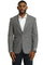 Men's Stacy Adams Vintage Professors Tweed Blazers in Grey