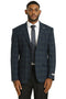 Men's Stacy Adams Modern Fit Business Sport Coat Blazer in Dark Green Plaid