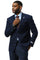 Men's Stacy Adams Modern Fit Business Sport Coat Blazer in Dark Navy Blue Plaid