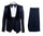 Rossi Man RM1445 Classic Smoking Style 3-Piece Formal Tuxedo for Men
