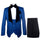 Rossi Man RM1483 Slim Fit Smoking Style 3-Piece Tuxedo for Men