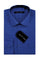 "Royal Blue Men's Dress Shirt - Regular Fit Cotton Blend"