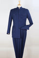 Cheap Priced Suit - Mens Five Button Military Insired Mandarin Banded Safari Suit