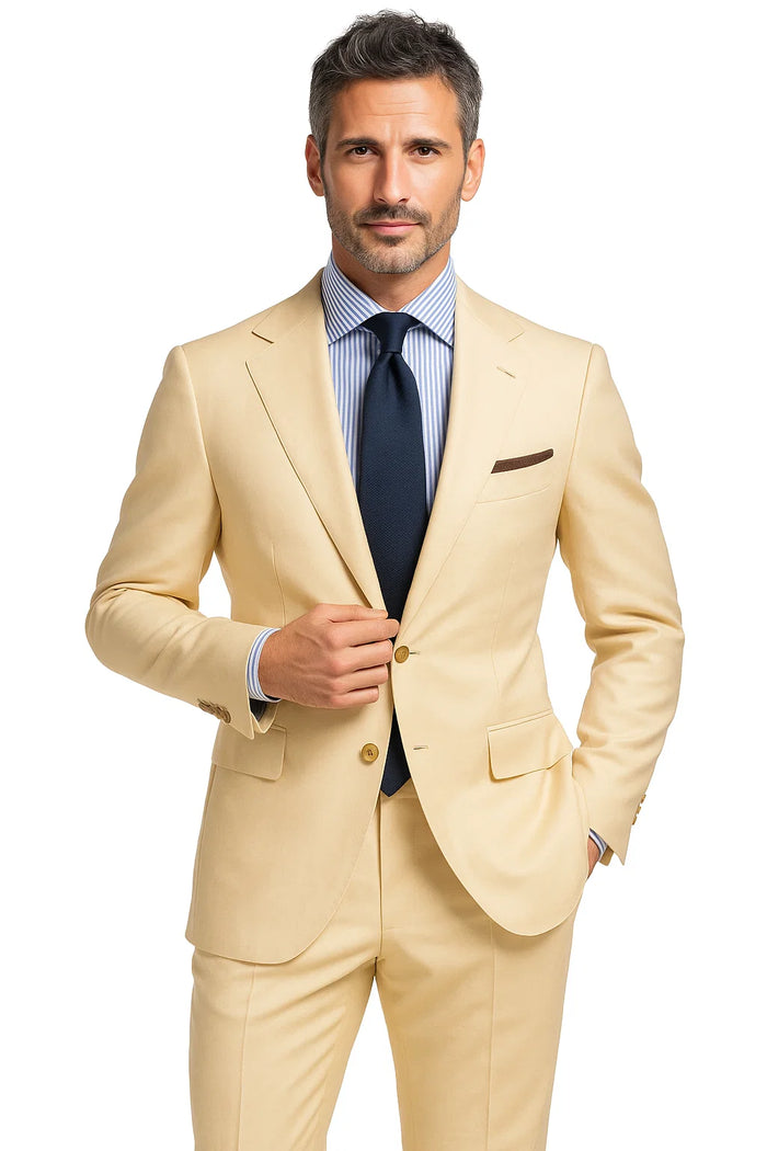 Sand Linen  Summer Fabric Suit