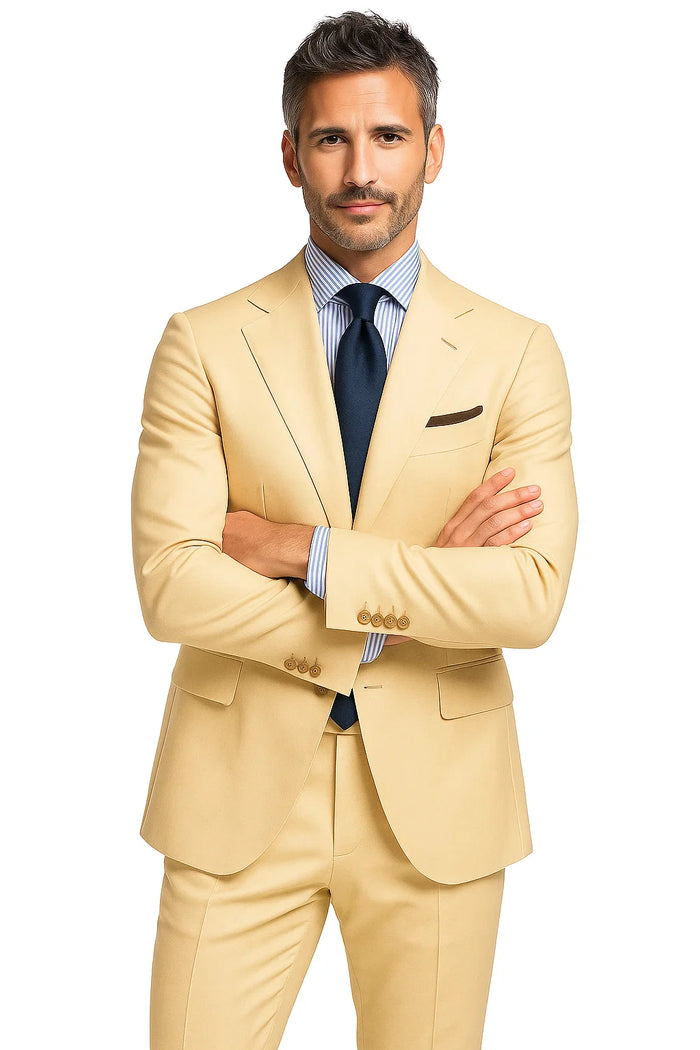 Sand Linen  Summer Fabric Suit