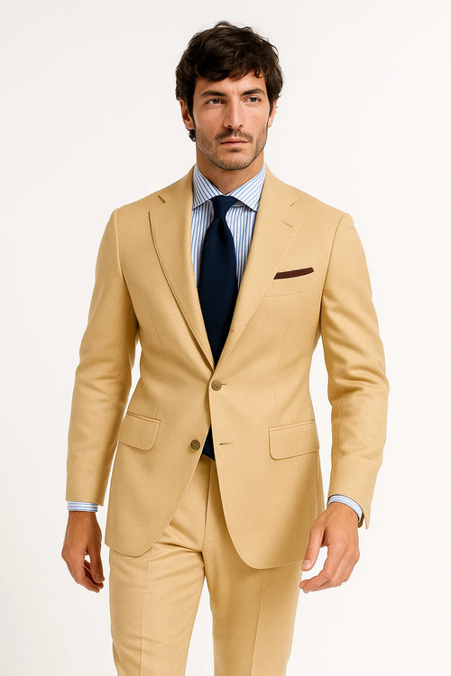 Sand Linen  Summer Fabric Suit