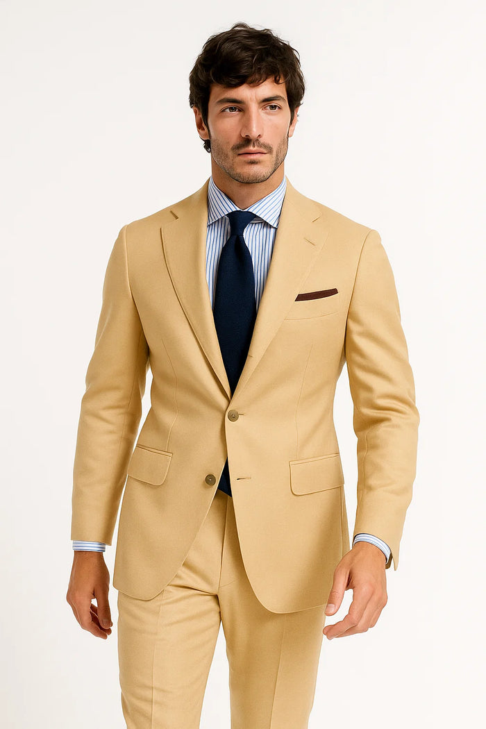 Sand Linen  Summer Fabric Suit