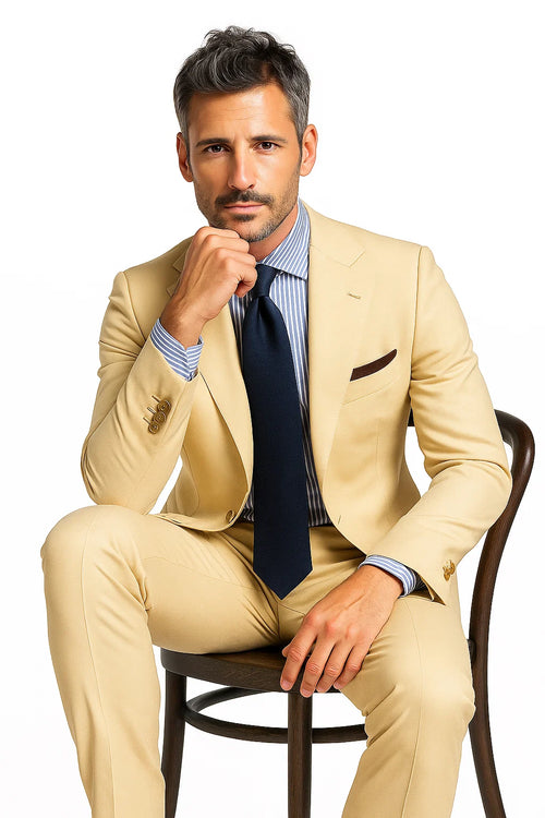 Sand Linen  Summer Fabric Suit