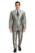 Sateen Metallic Shiny Men's 2 Button Silver Slim Fit Shark Skin Suit Tuxedo looking Men's Sharkskin Suit
