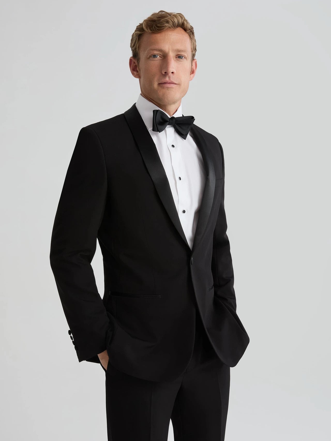 Men's Black Shawl Lapel Tuxedo