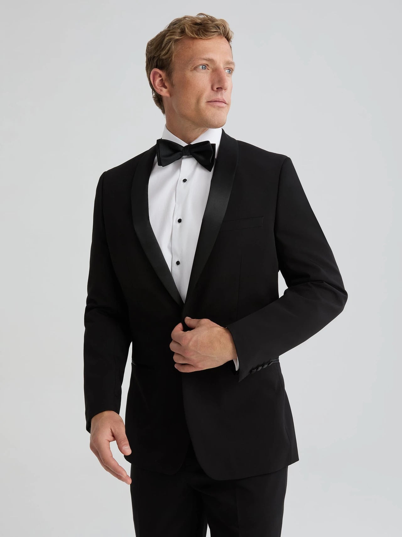 Men's Black Shawl Lapel Tuxedo