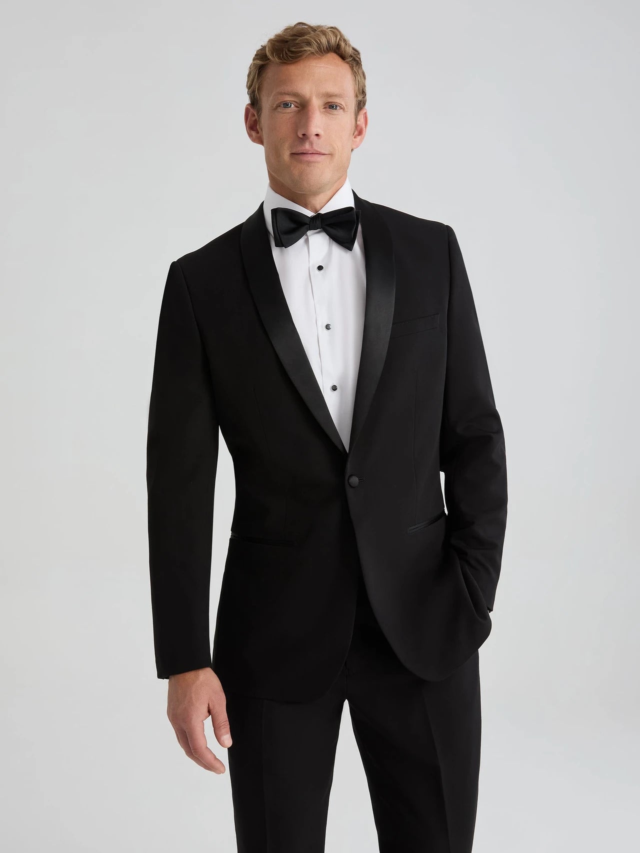 Men's Black Shawl Lapel Tuxedo - 34 Short or Extra Small
