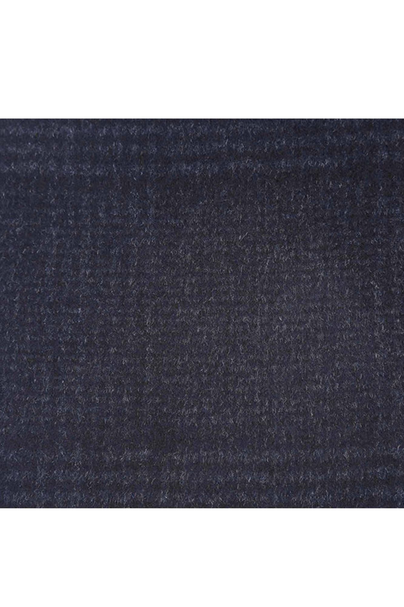 Blue Tone-on-tone Glen Plaid Slim Fit Wool Blend Short Coat with Detachable Full Zipper - Coat Size 38