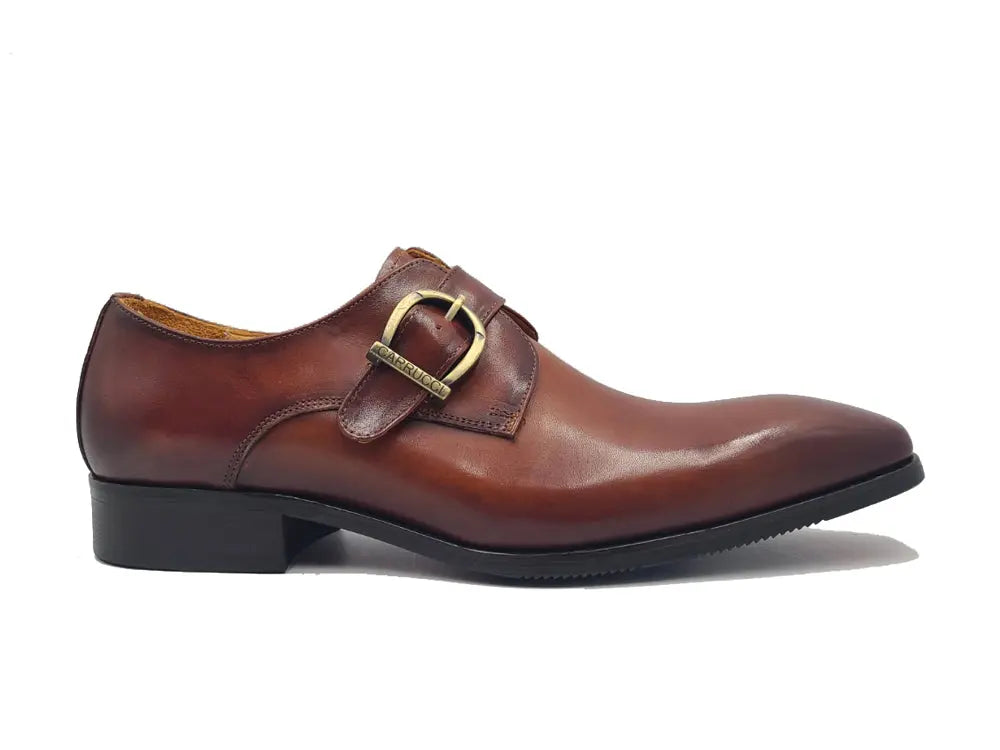 Signature Buckle Monk Strap Shoe - 7