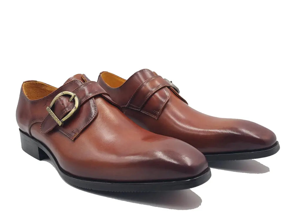 Signature Buckle Monk Strap Shoe - 7