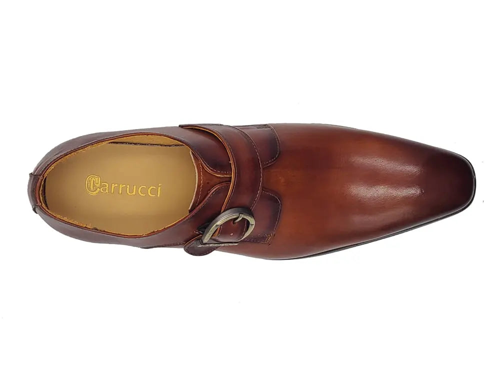 Carrucci Signature Buckle Monk Strap Shoe - 7.5
