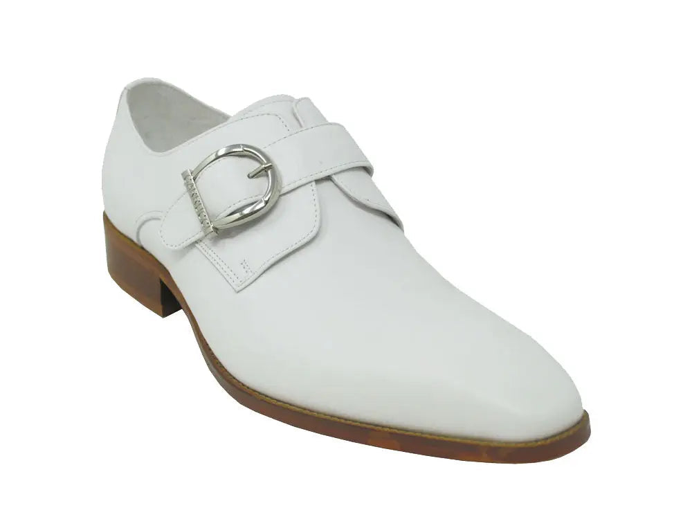 Signature Buckle Monk Strap Shoe - 7