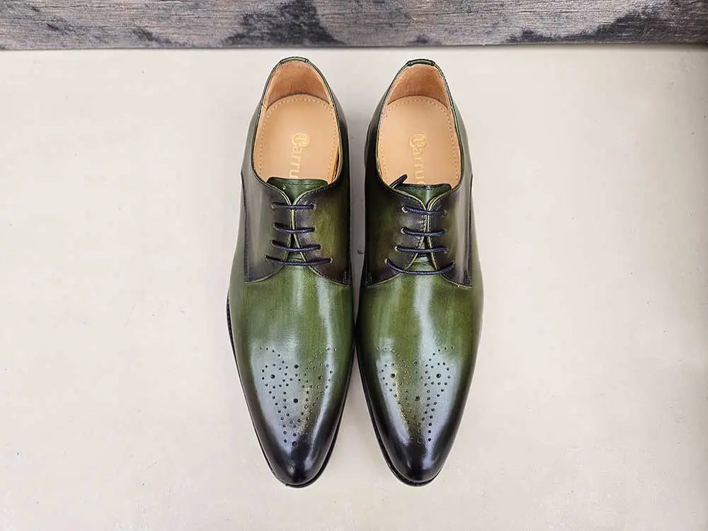 Signature Burnished Lace-up Derby - 7.5