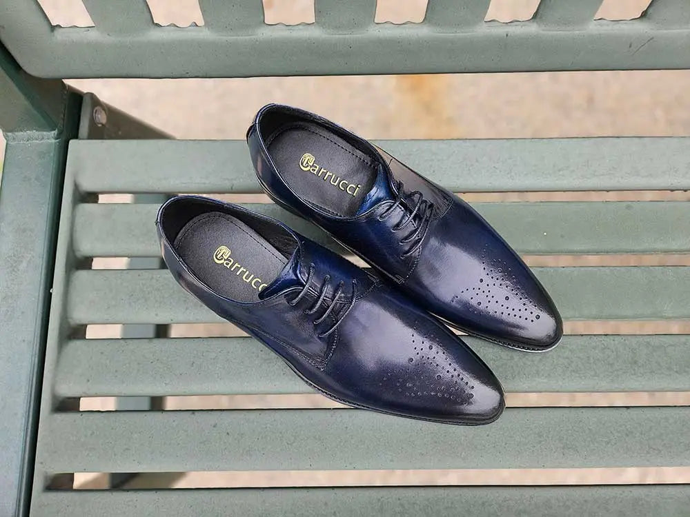 Signature Burnished Lace-up Derby - 7.5