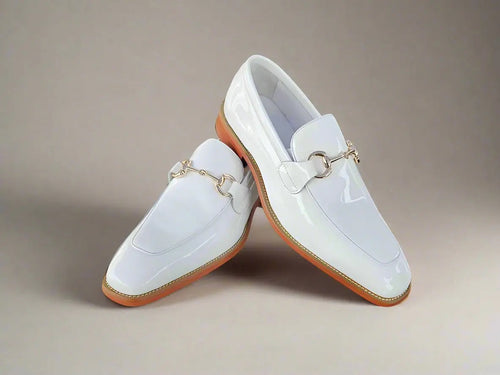 Carrucci Signature Horse Bit Patent Leather Loafer
