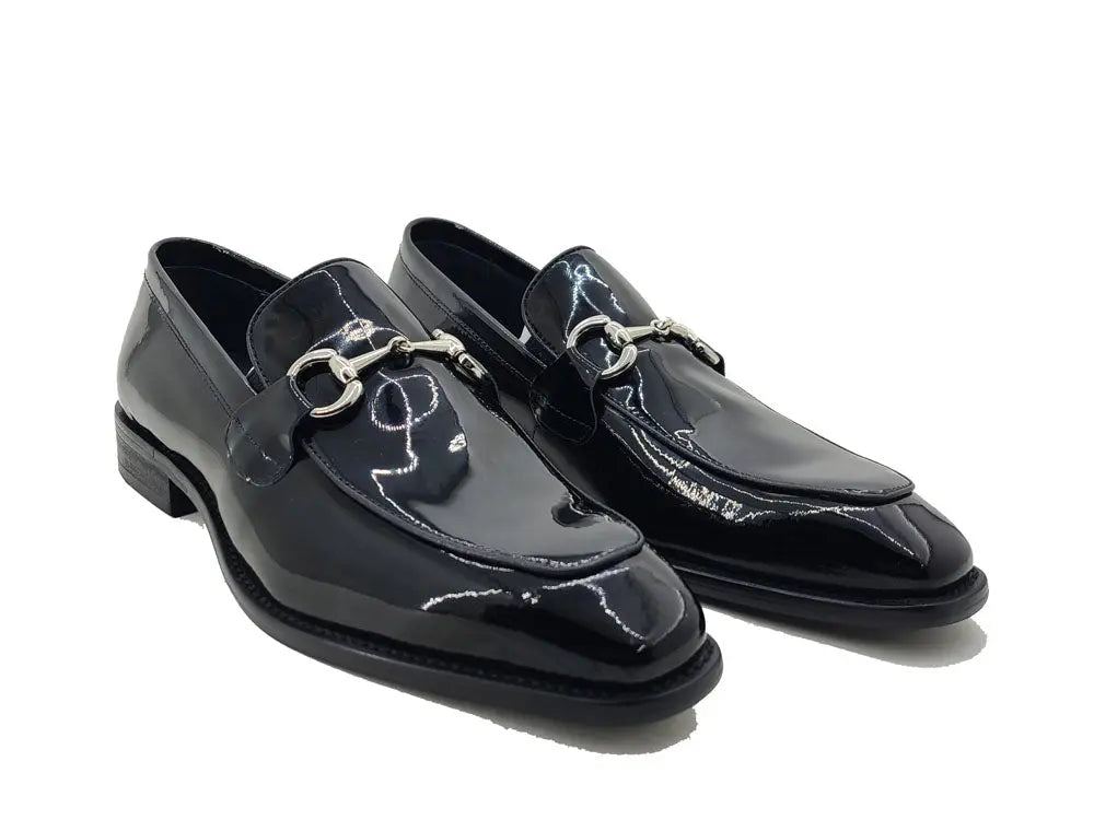 Signature Horse Bit Patent Leather Loafer - 7.5