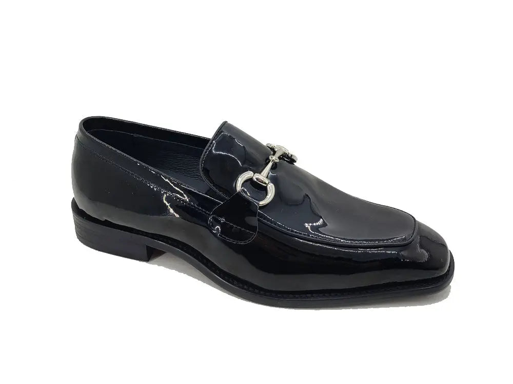 Signature Horse Bit Patent Leather Loafer - 7.5