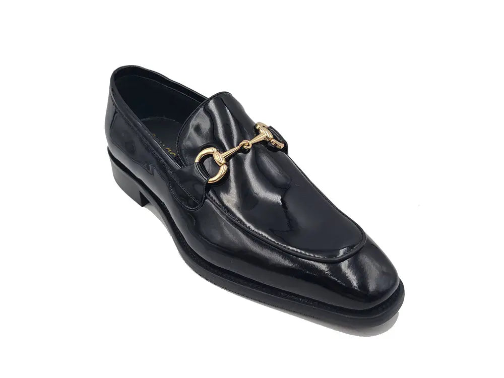 Signature Horse Bit Patent Leather Loafer - 7.5