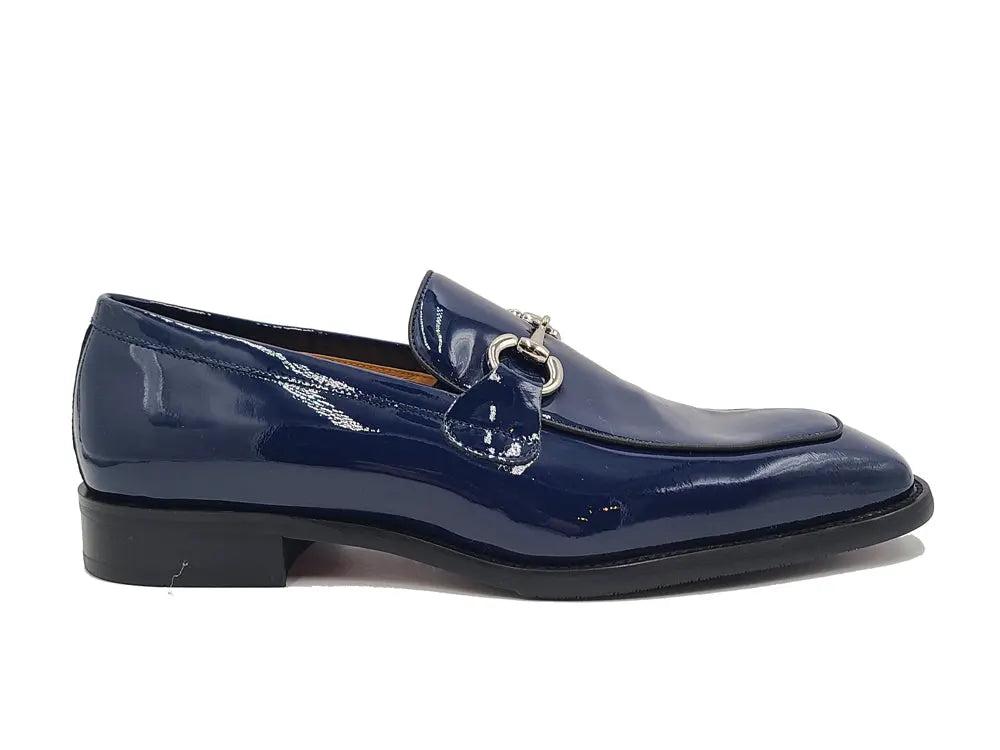 Signature Horse Bit Patent Leather Loafer - 7.5