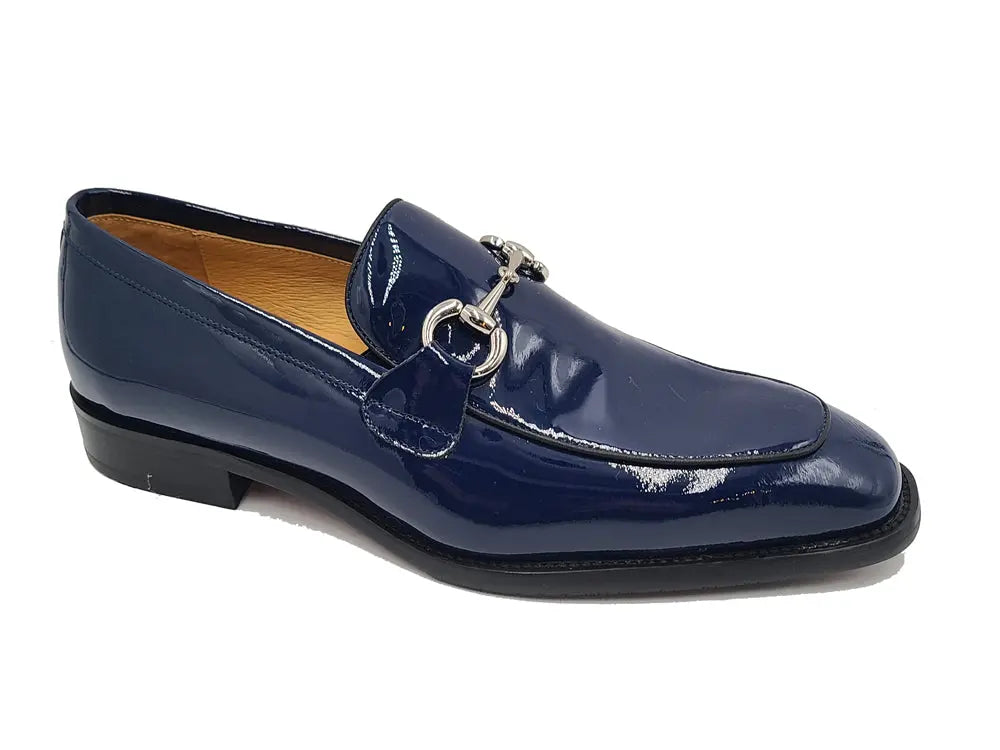 Signature Horse Bit Patent Leather Loafer - 7.5