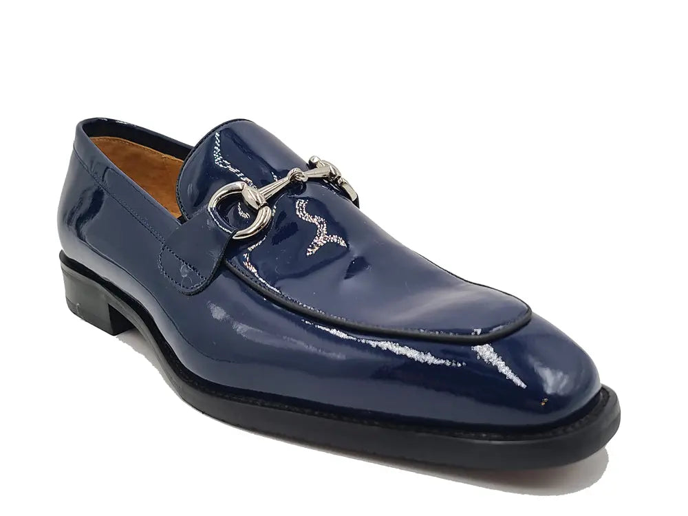 Signature Horse Bit Patent Leather Loafer - 7.5