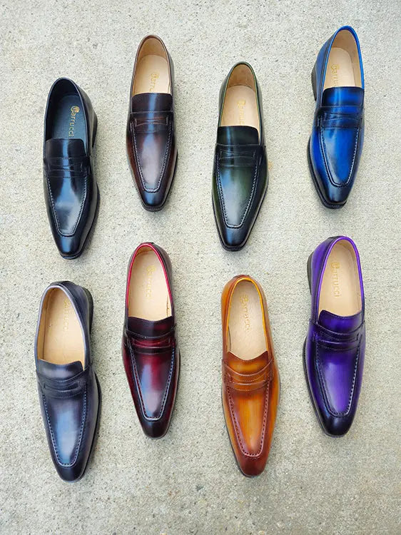 Carrucci Signature Leather Penny Loafer Slip-on - 7.5
