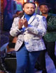 Silver Grey and Blue Paisley Tuxedo Dinner Jacket - White and Royal Floral Prom Blazer