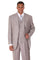 Cheap Priced Suit  - Mens 3 Button Vested Shiny Sharkskin Narrow Pinstripe Silver Suit