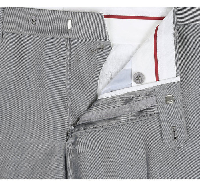 Cheap Priced Suit- Mens Basic Two Button Classic Fit  Suit With Optional Vest In Shiny Silver Grey Sharkskin