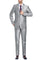 Cheap Priced Suit- Mens Basic Two Button Classic Fit  Suit With Optional Vest In Shiny Silver Grey Sharkskin